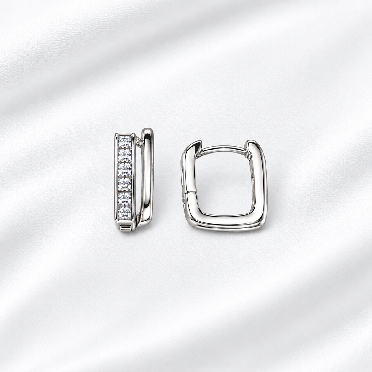 925 Silver Luxe Hoops