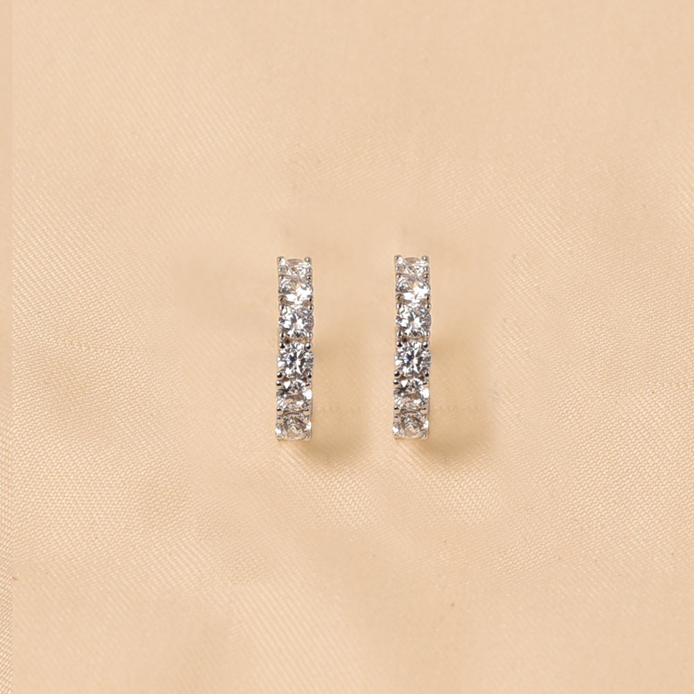 High-polish 925 Silver Hoops gift for girlfriend - Elyta