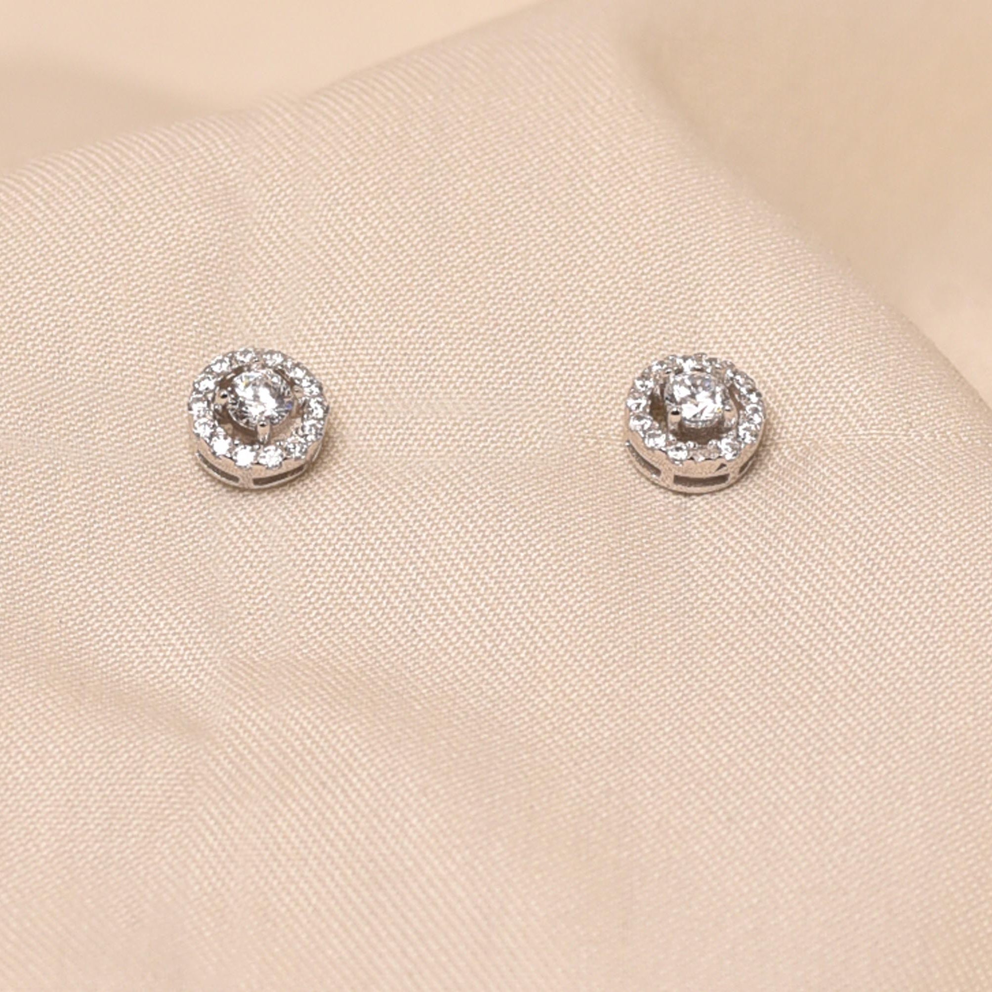Handcrafted 925 Sterling Silver Earring Medium Studs for Women - Elyta Jewelry	