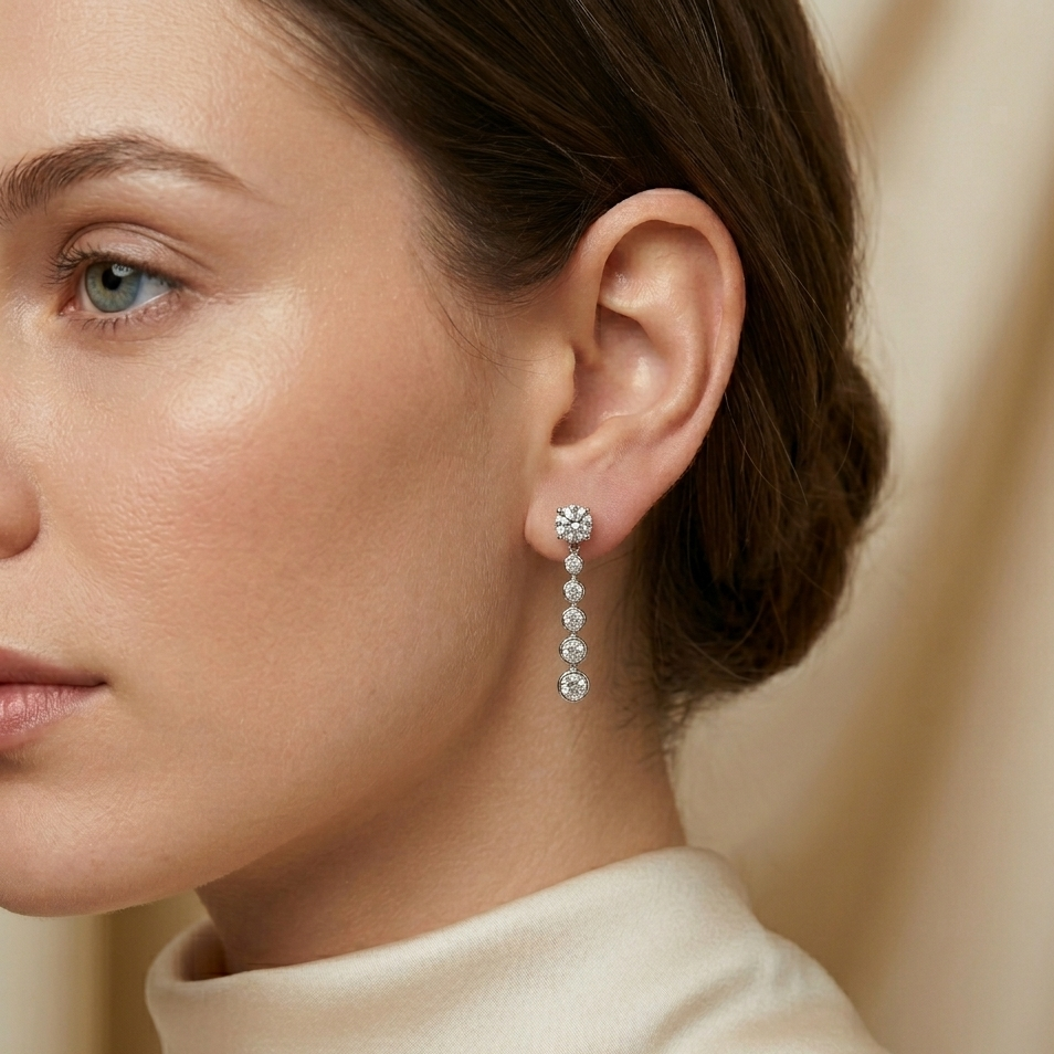 Silver Sterling Misha Earring