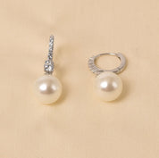 Handcrafted 925  Silver Pearl Drop Elegant  Earring for Women - Elyta