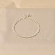 925 Silver Minimalist Look Daily wear Anklet -Elyta