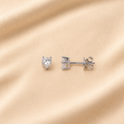 4 Prong Solitaire Stud - 3mm