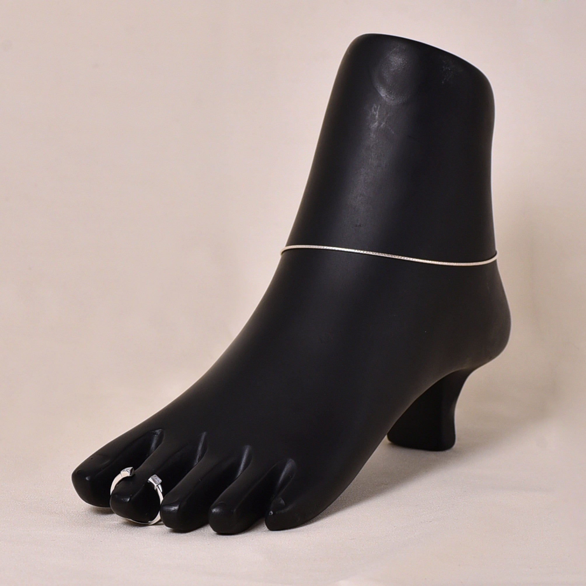 Diamond Box Toe Ring (Pair)