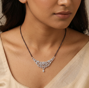 Best Lightweight Silver  Mangalsutra by Elyta