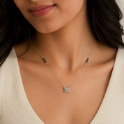 925 Silver Black Beaded Mangalsutra Anniversary Gift for Her by Elyta