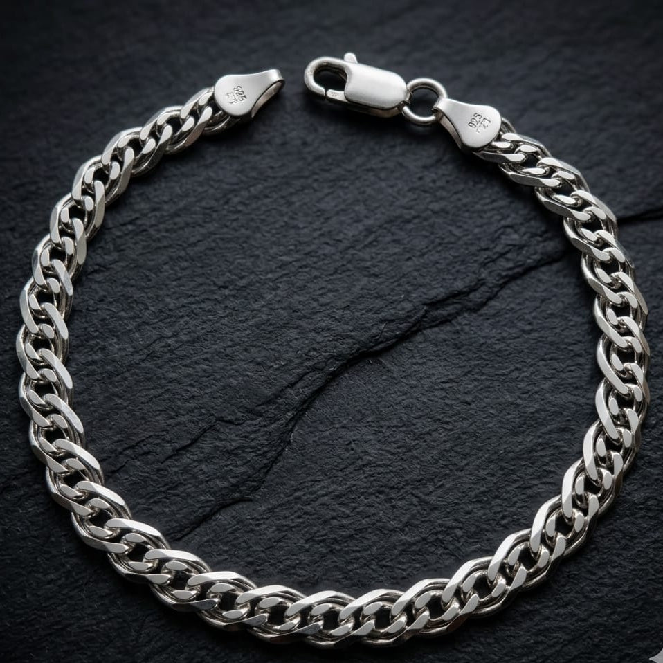 Silver Aaryan  Heavy Mens Bracelet