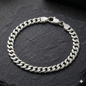 Silver Jackie Mens Bracelet