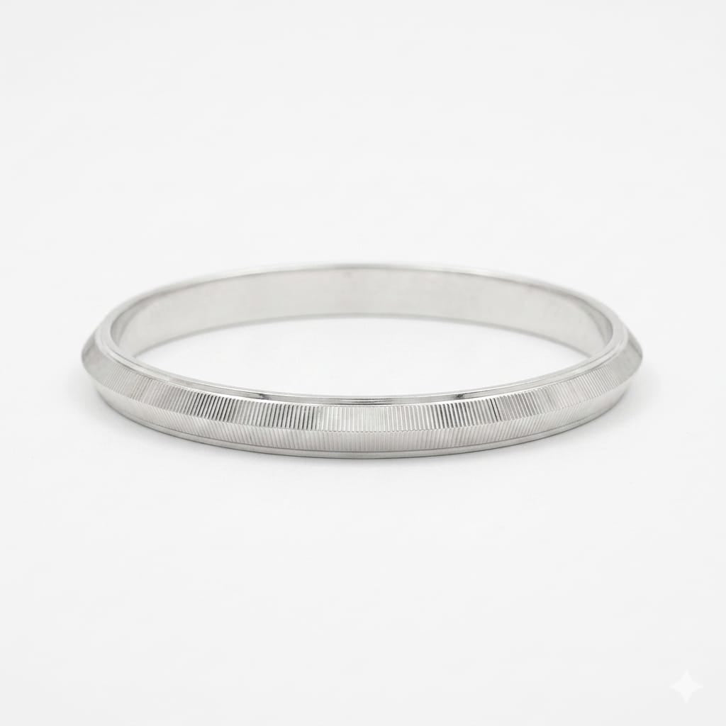 Silver Amitabh Mens Kada 2'12