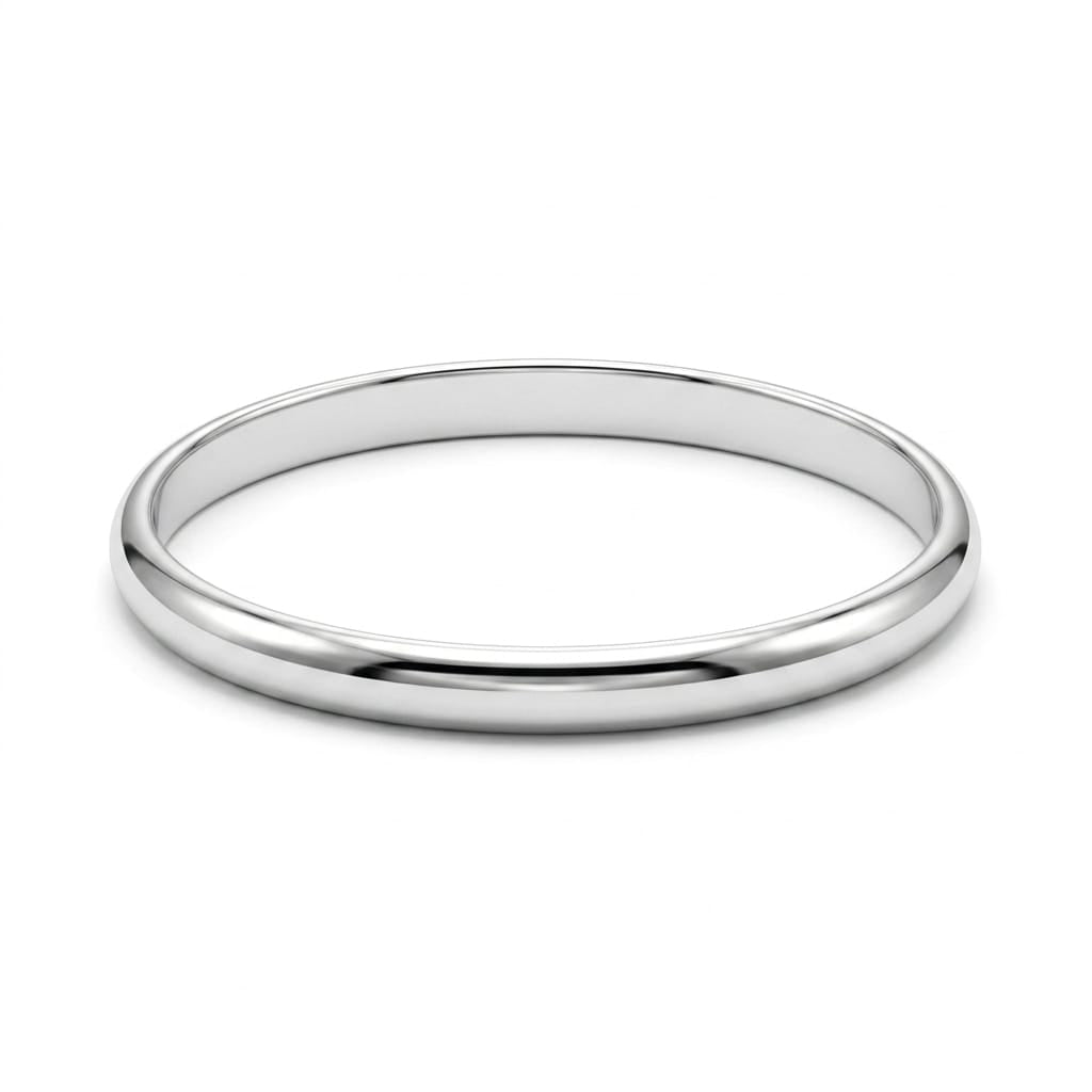 Silver Round Punjabi Mens Kada