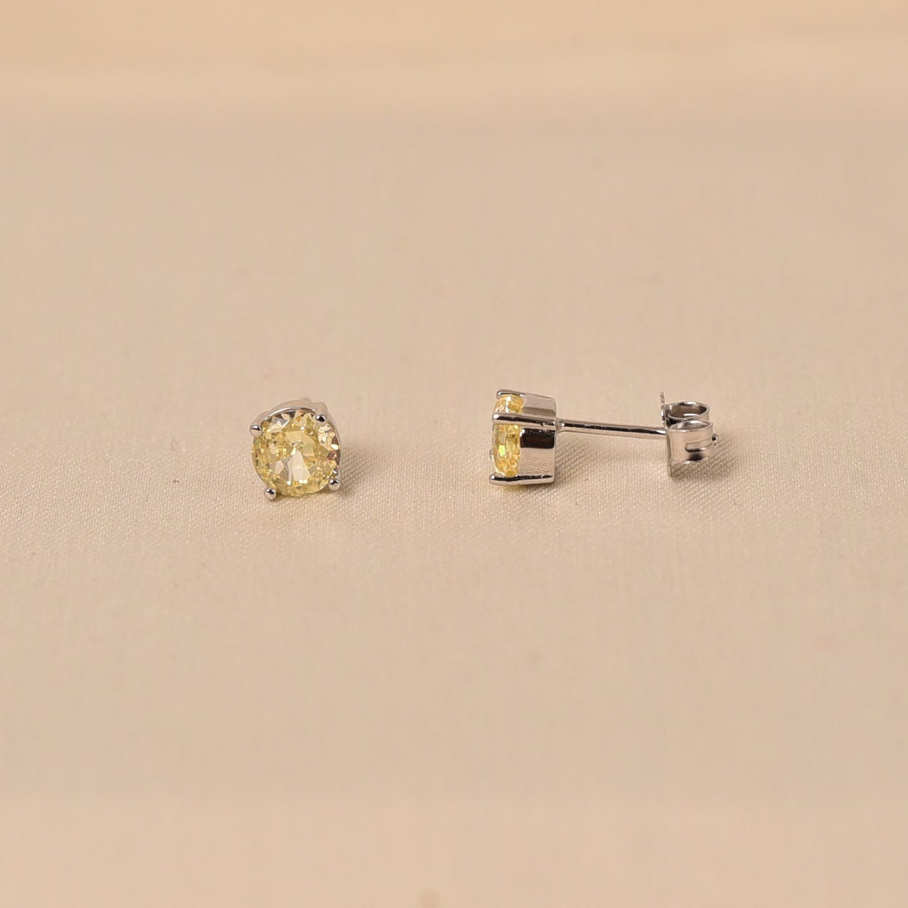 Yellow stud earring for women by elyta