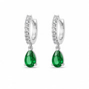 Simple Drop Hoops - Green