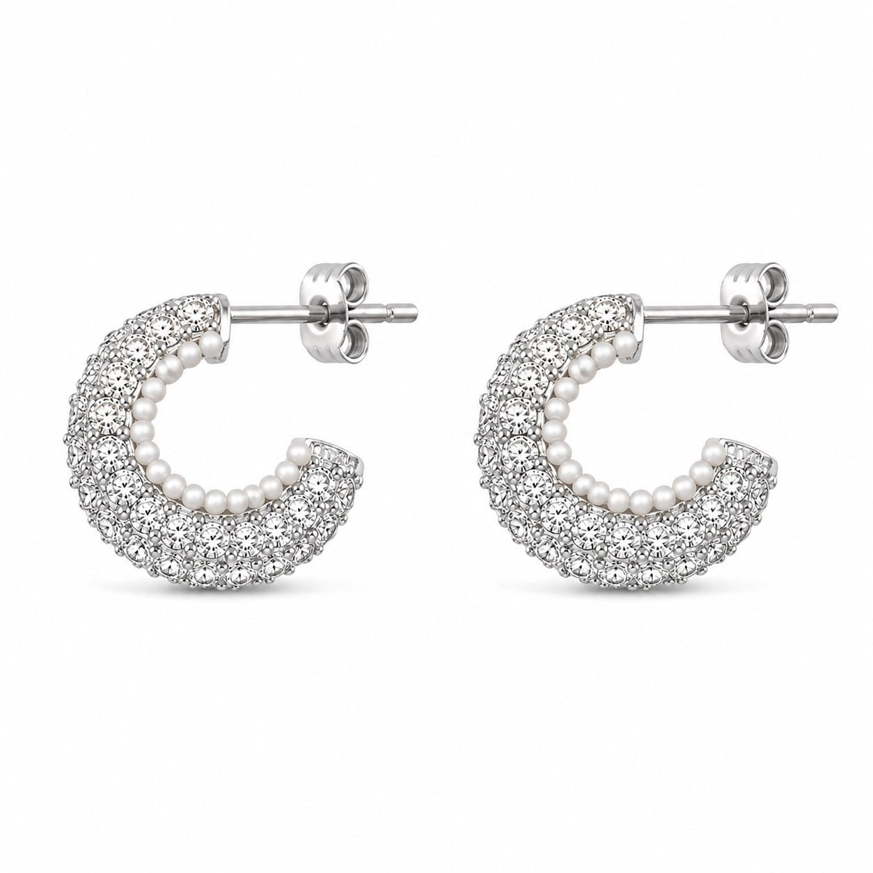 Hoopla Earrings- Silver