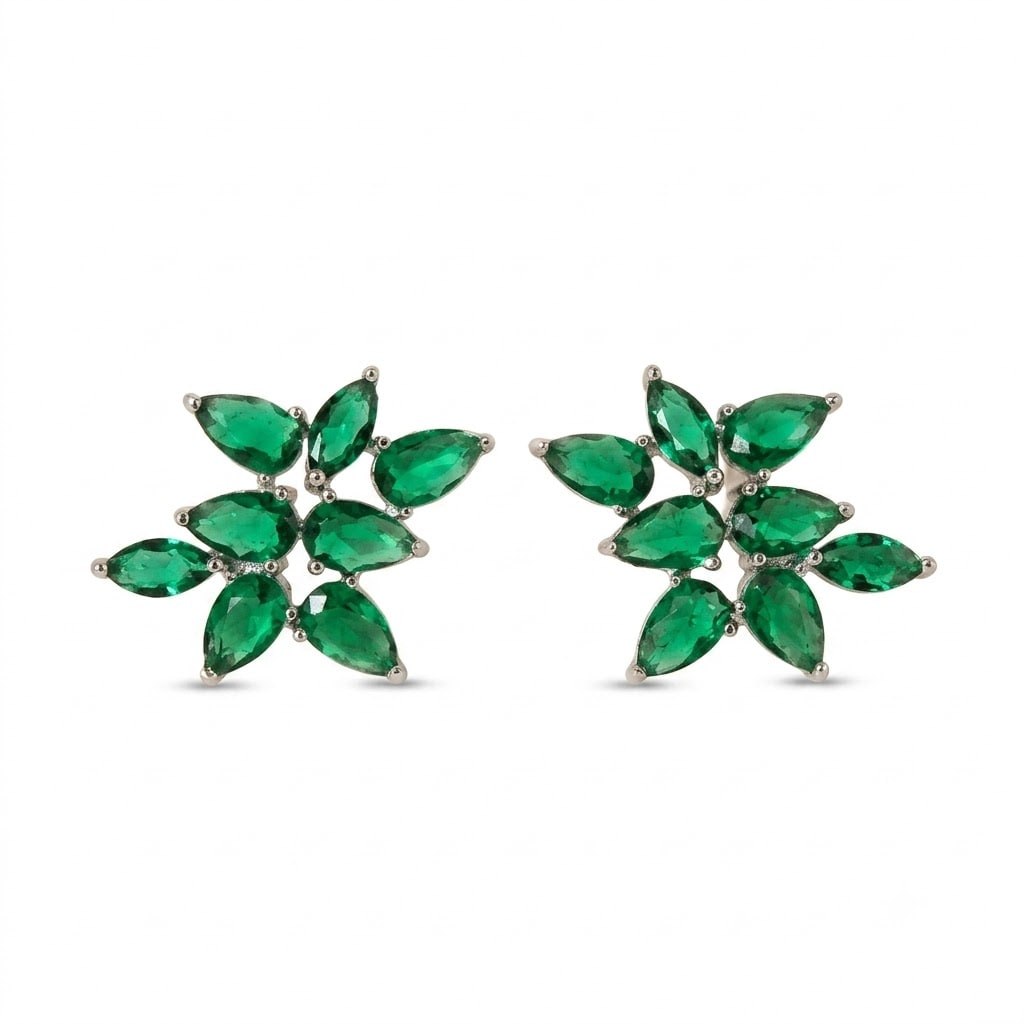 Marigold Mini Earrings - Green