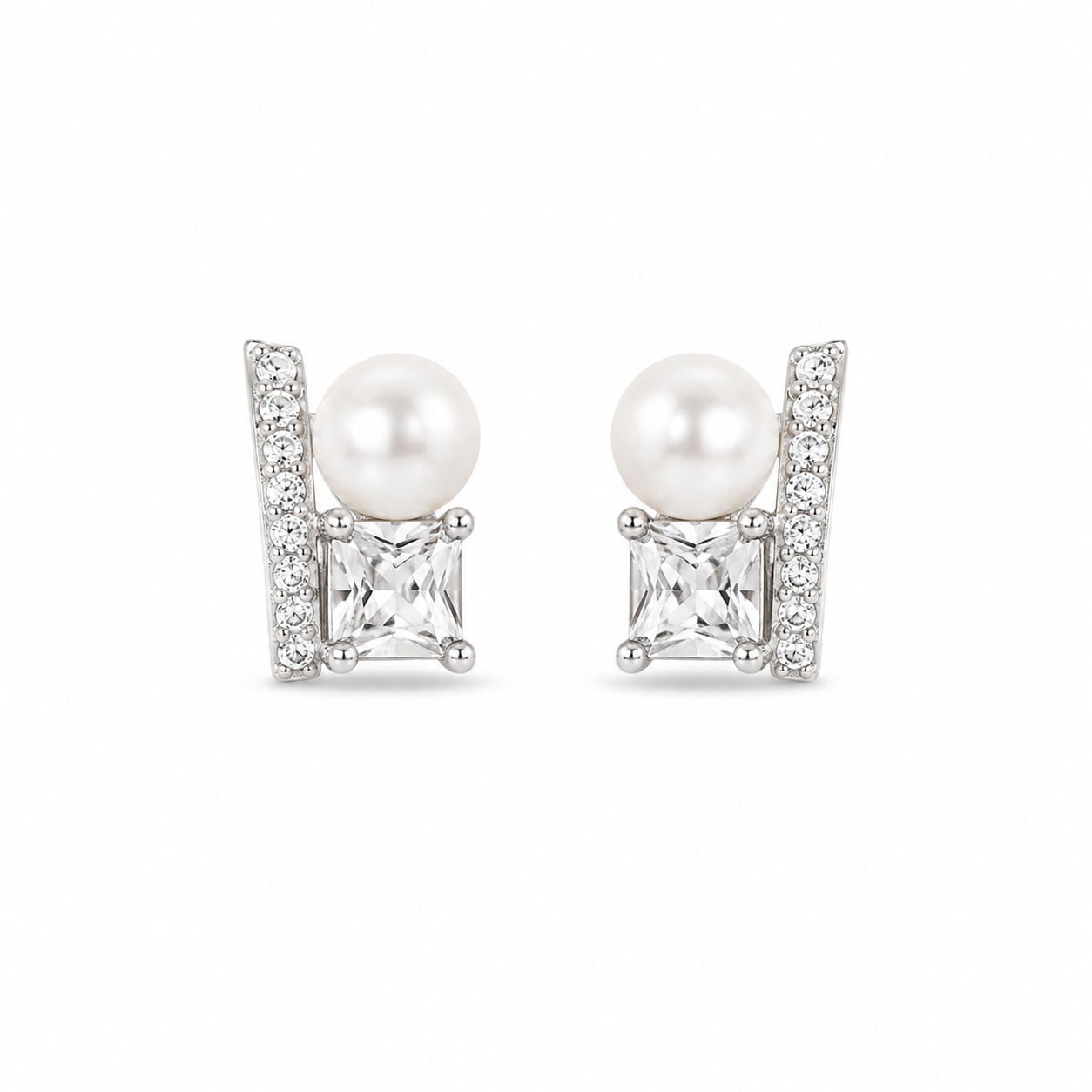 Silver Ana Pearl Earring