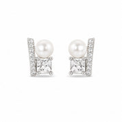 Silver Ana Pearl Earring
