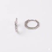 Silver Sterling Arbor Hoops Earring - Thin