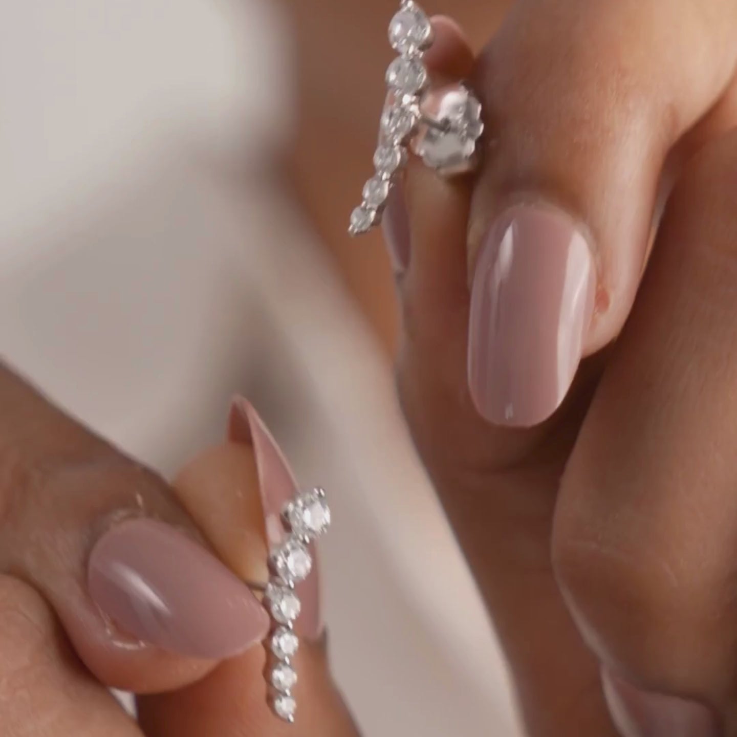 Curved Rainbow Earrings